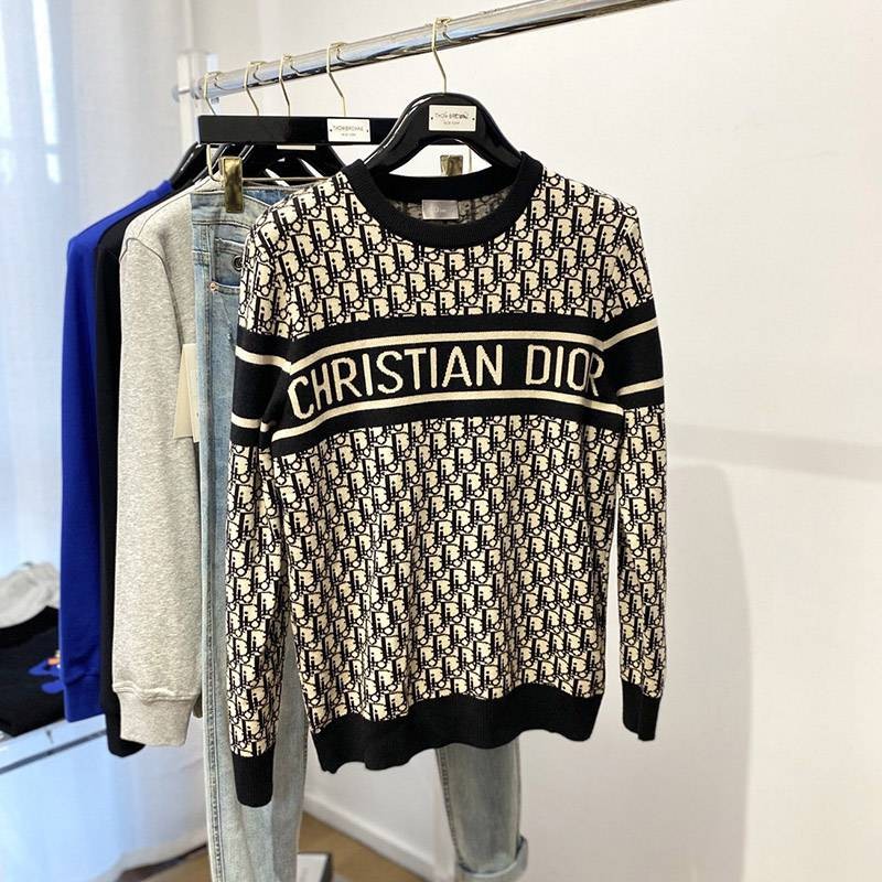 Hard to find [Dior] 21/22aw new reversible crew neck sweater deq83057