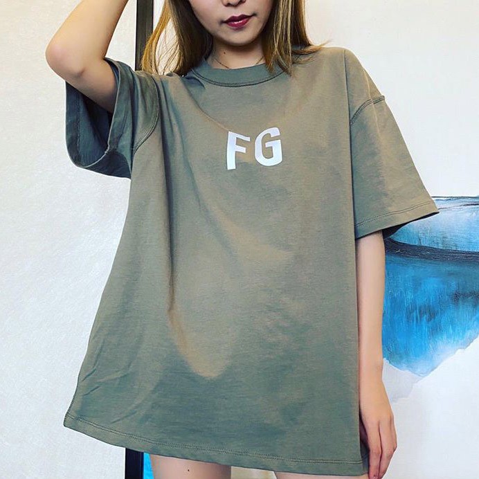 Extremely rare! Fear of God FG T-shirt replica green fit11955