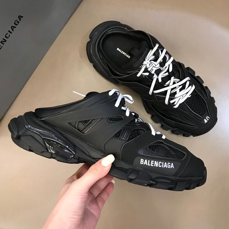 Love at first sight? Balenciaga Sandals Replica MULE Track Black baq40640