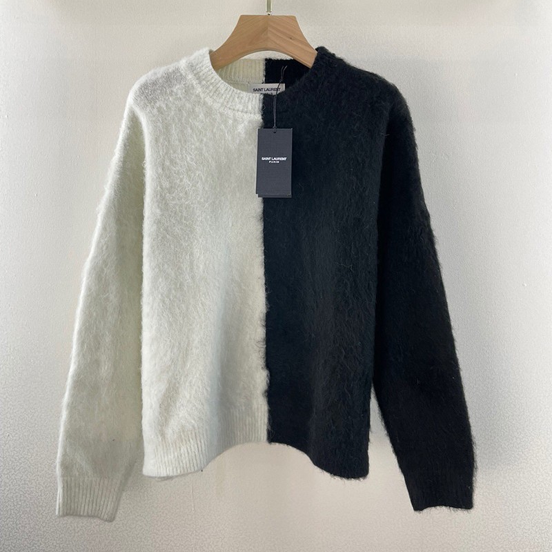 Very popular!! New color Saint Laurent fake wool jacquard boat neck long sleeve sweater Sai53985 Very popular!! New color Saint Laurent fake wool jacquard boat neck long sleeve sweater Sai53985