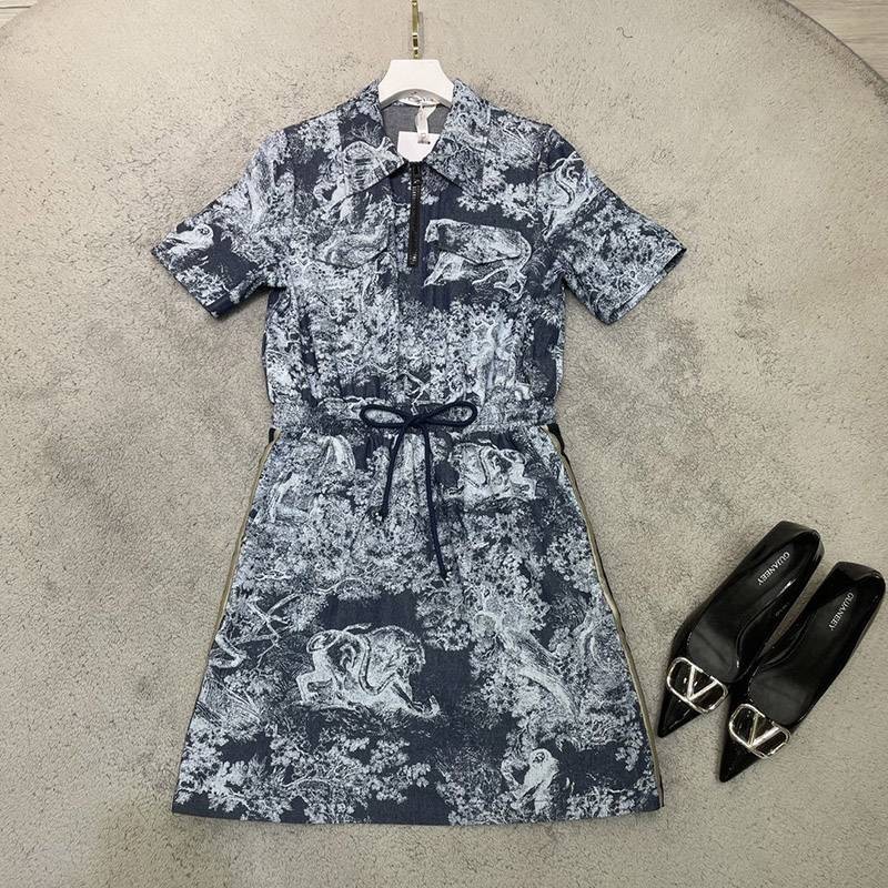 Sure to sell out! Dior Oblique Fleece Short Dress dea03257