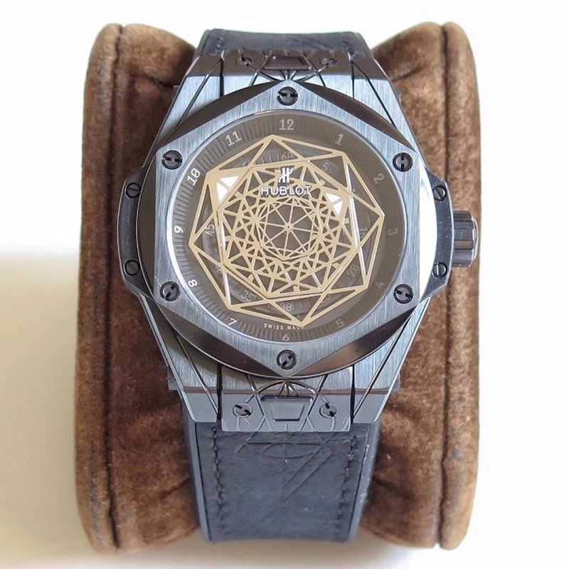The hottest topic! Replica Hublot Big Bang Unico Sun Blue Titanium Pavé hur98042