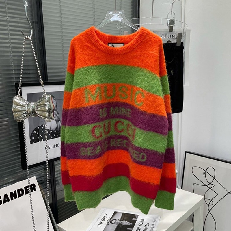 Classic Gucci 100th Anniversary Sweater Replica Wool Tops Logo Ready-to-Wear gut79856