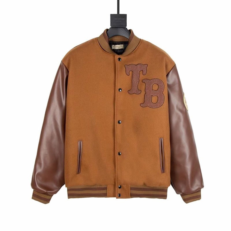 21-22AW Burberry Leather & Shirring Aviator Jacket Replica Bao78823