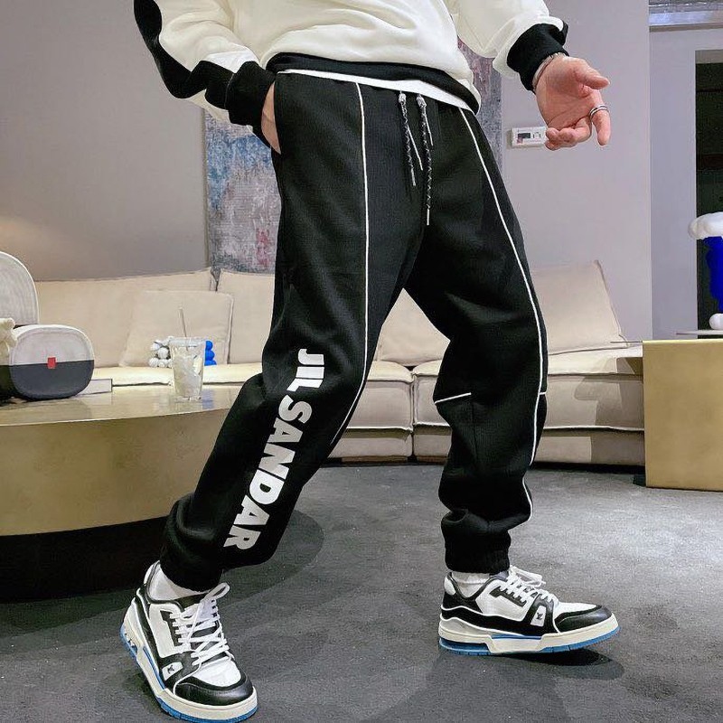 Sure to sell out: Jil Sander pants replica Monogram cotton sweatpants Jiz69992