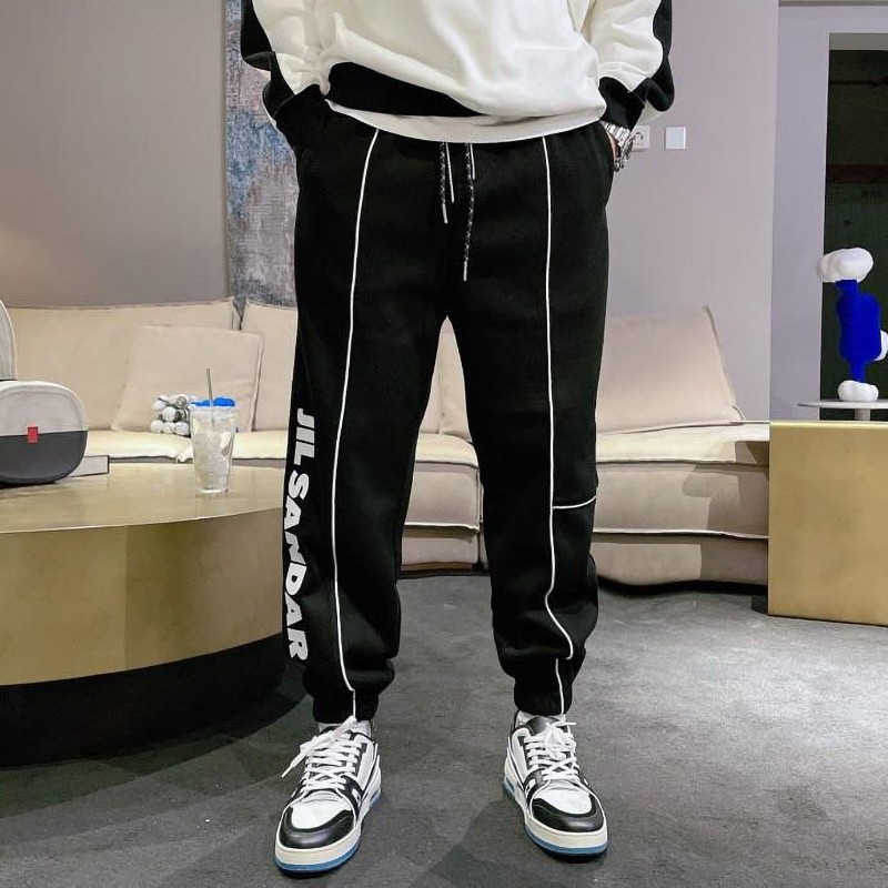 Sure to sell out: Jil Sander pants replica Monogram cotton sweatpants Jiz69992