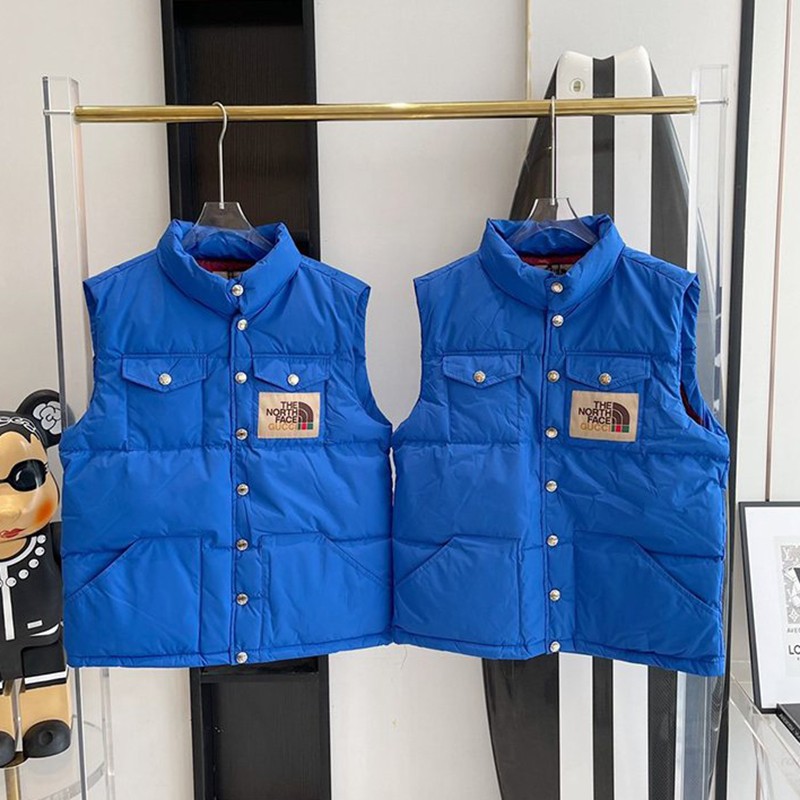 Extremely rare! Gucci x North Face down vest replica guw18392