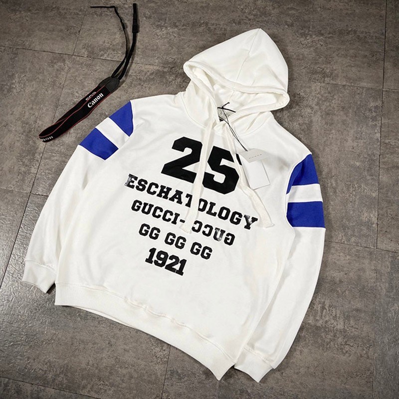 Classic Gucci 100th Anniversary Felt Jersey Hoodie Replica guc91764