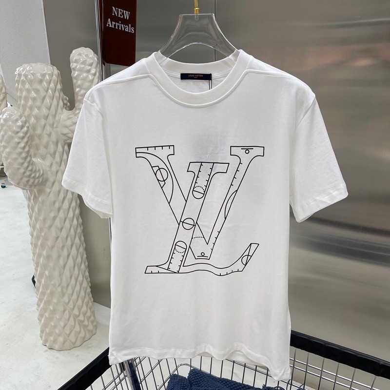 Very popular!! New color Louis Vuitton T-shirt replica 21SS Floating LV printed vuk53418