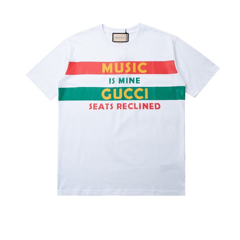 Competition [100th Anniversary] Gucci ◇ Cotton Logo T-shirt Replica gux96442