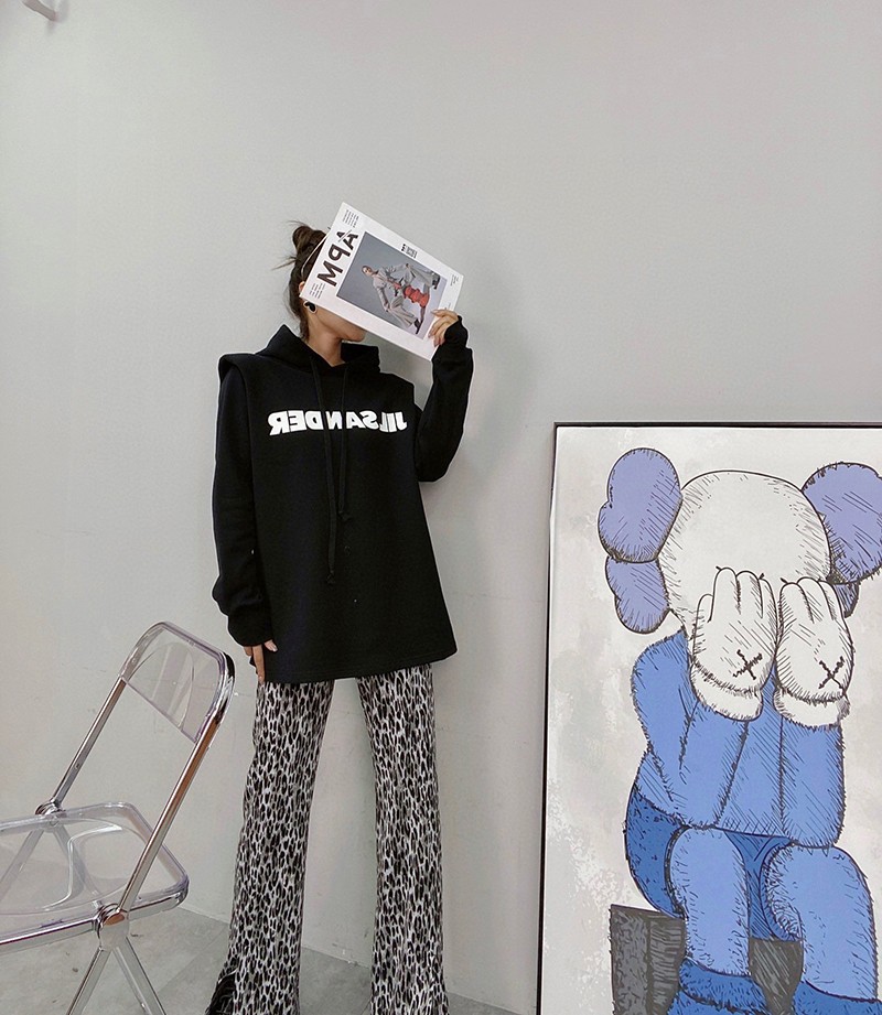 Very popular all over the world? Fake Jil Sander hoodie with embroidered logo sweatshirt Jij64998