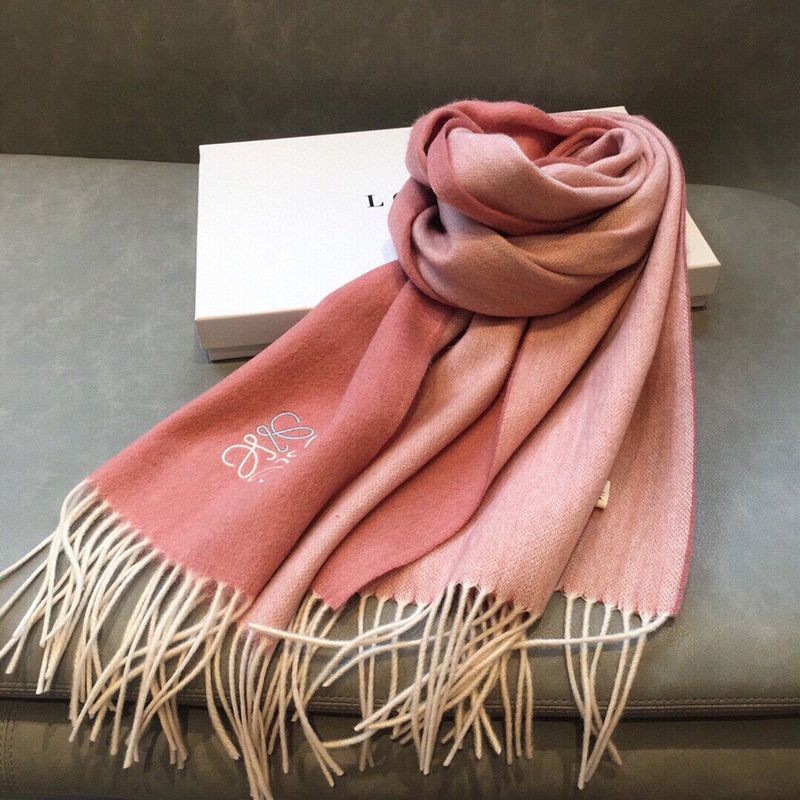 ★Japan!! Popular! Loewe Bicolor Scarf Replica (Wool & Cashmere) low15665