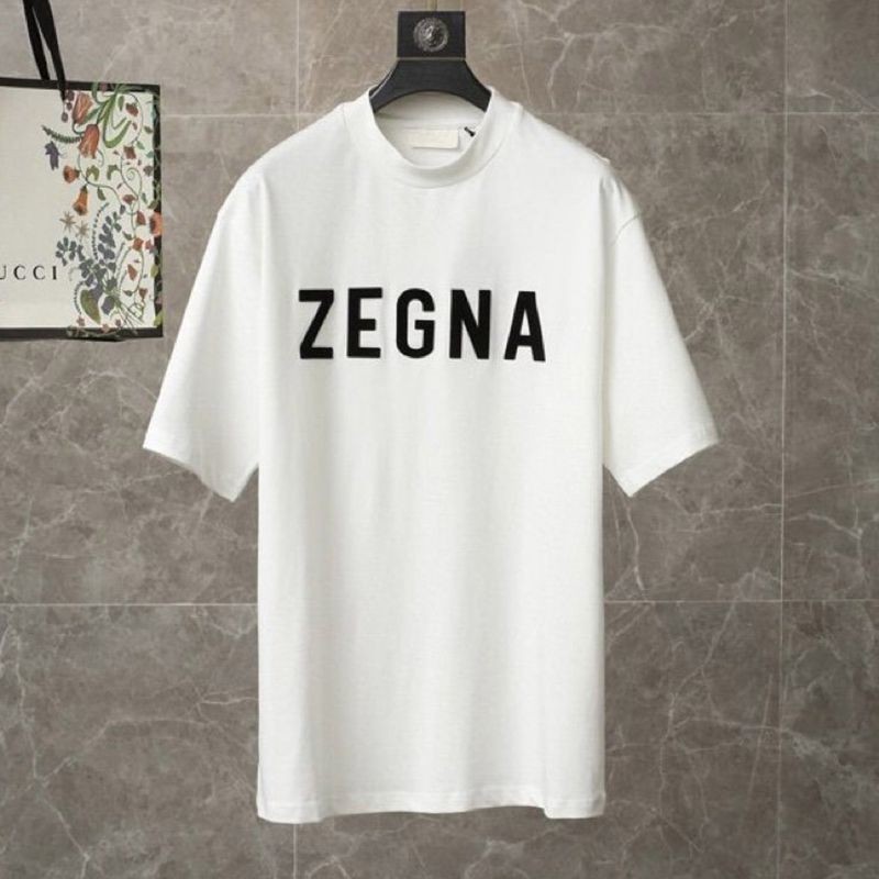 Very popular! Ermenegildo Zegna x Fear of God collaboration T-shirt fake white fir79266