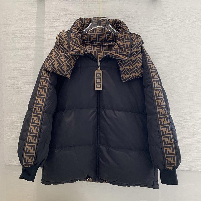 Rare color Fendi Monster hooded down jacket copy ☆Can be worn on both sides☆ fen33023