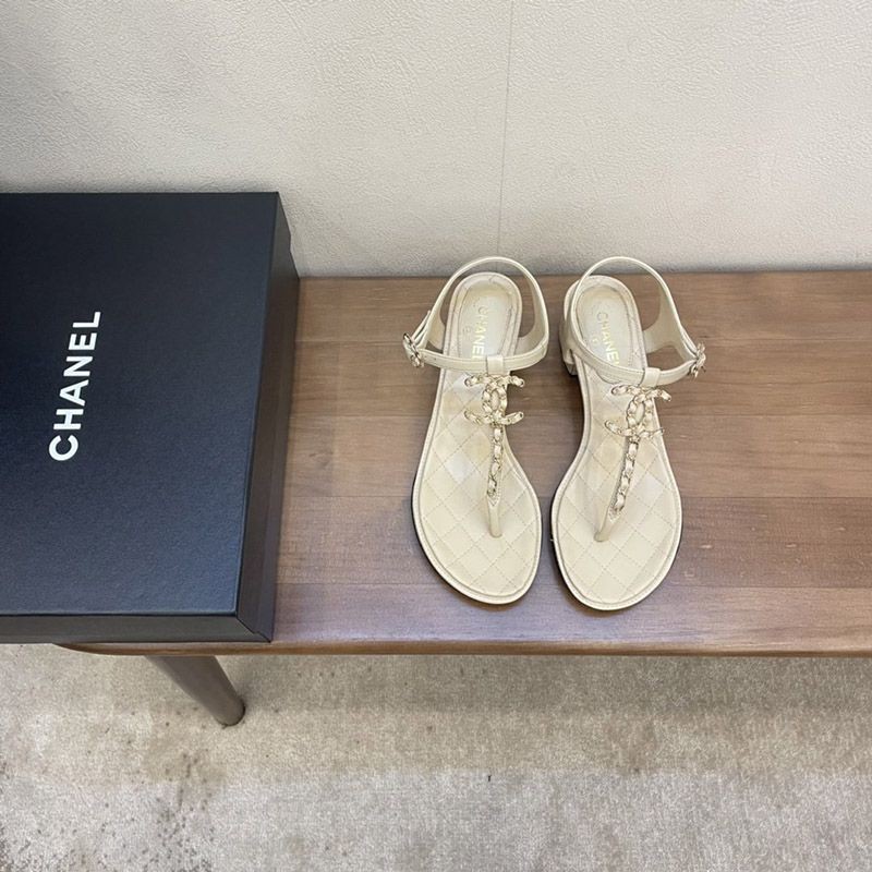 Limited edition Chanel pearl Coco mark sandals and mules rare replica shv59641 sold out