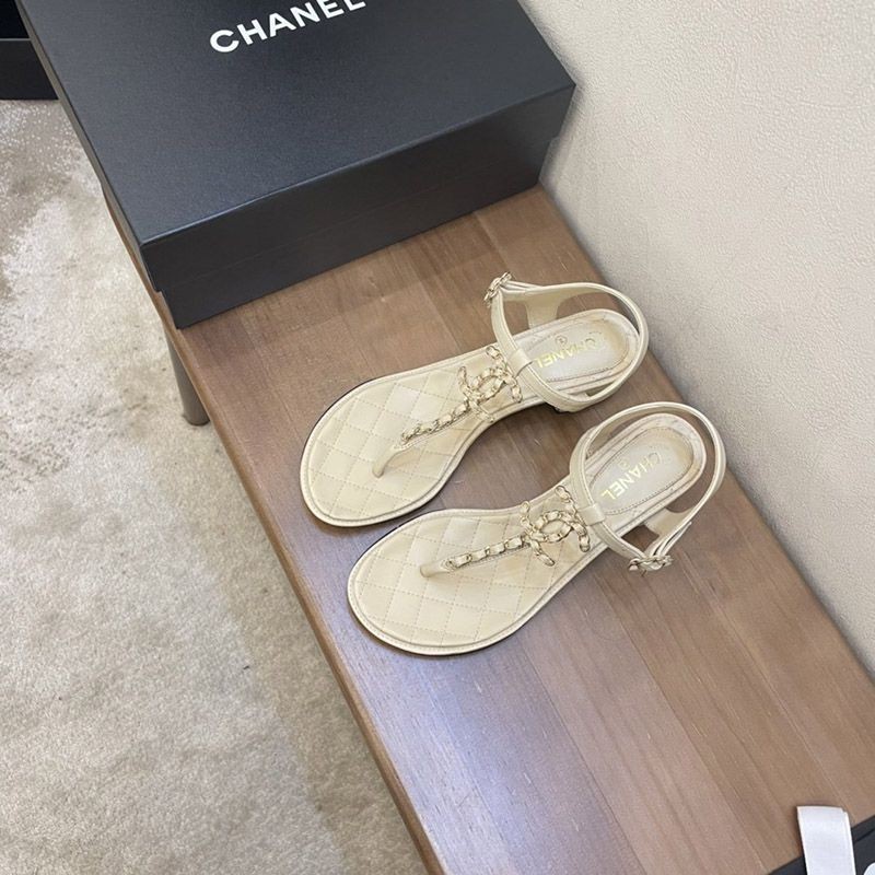 Limited edition Chanel pearl Coco mark sandals and mules rare replica shv59641 sold out