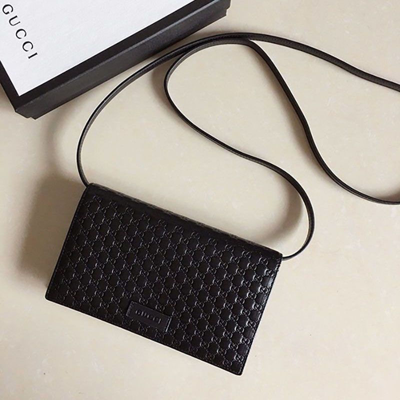 Gucci Women's Shoulder Wallet Replica Outlet GG Leather 466507 BMJ1G 1000