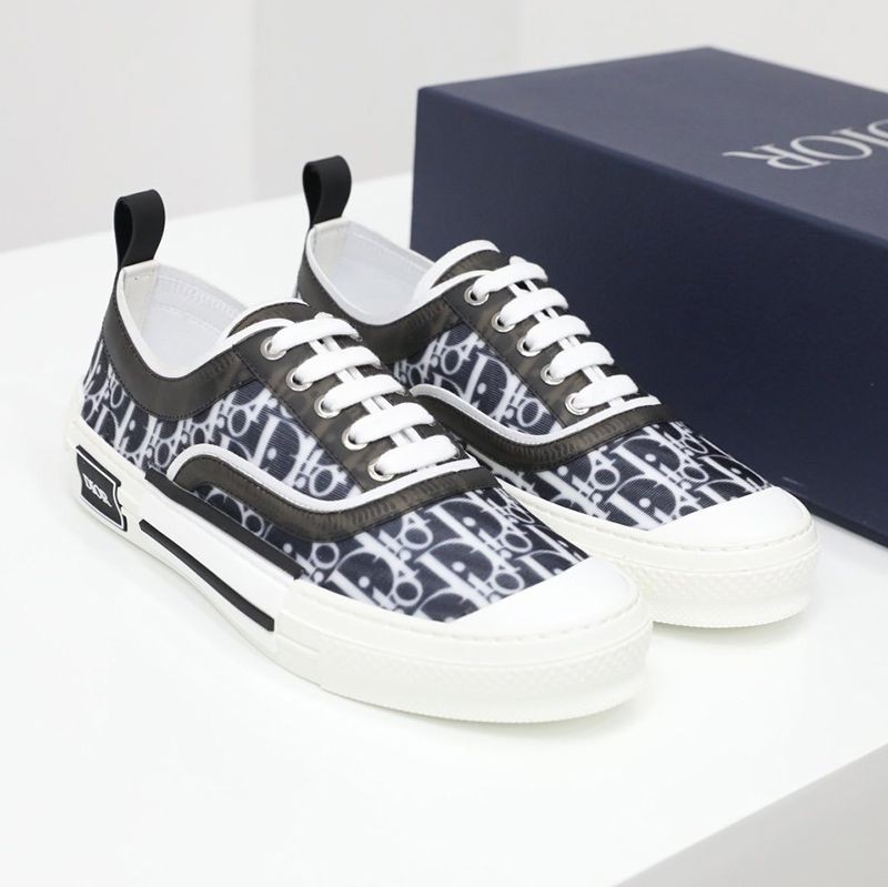 Love at first sight? Dior B23 replica low-top sneakers ★ Oblique canvas dep86576
