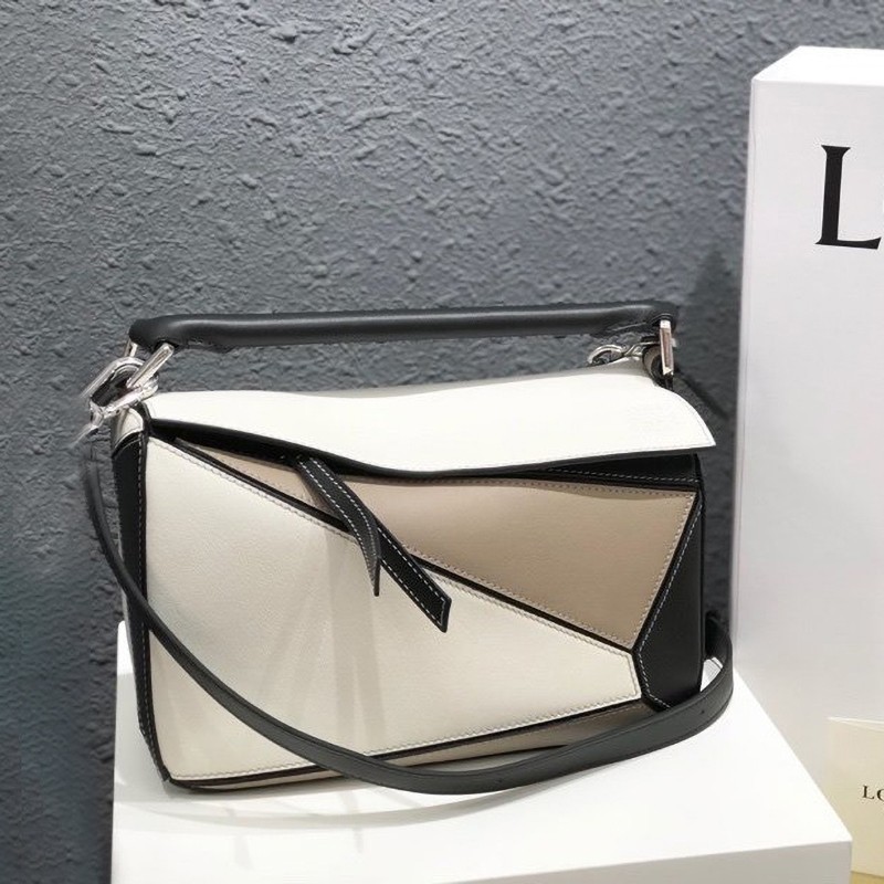 New for Autumn/Winter LOEWE Puzzle Bag Replica Tricolor Shoulder Bag lox19129