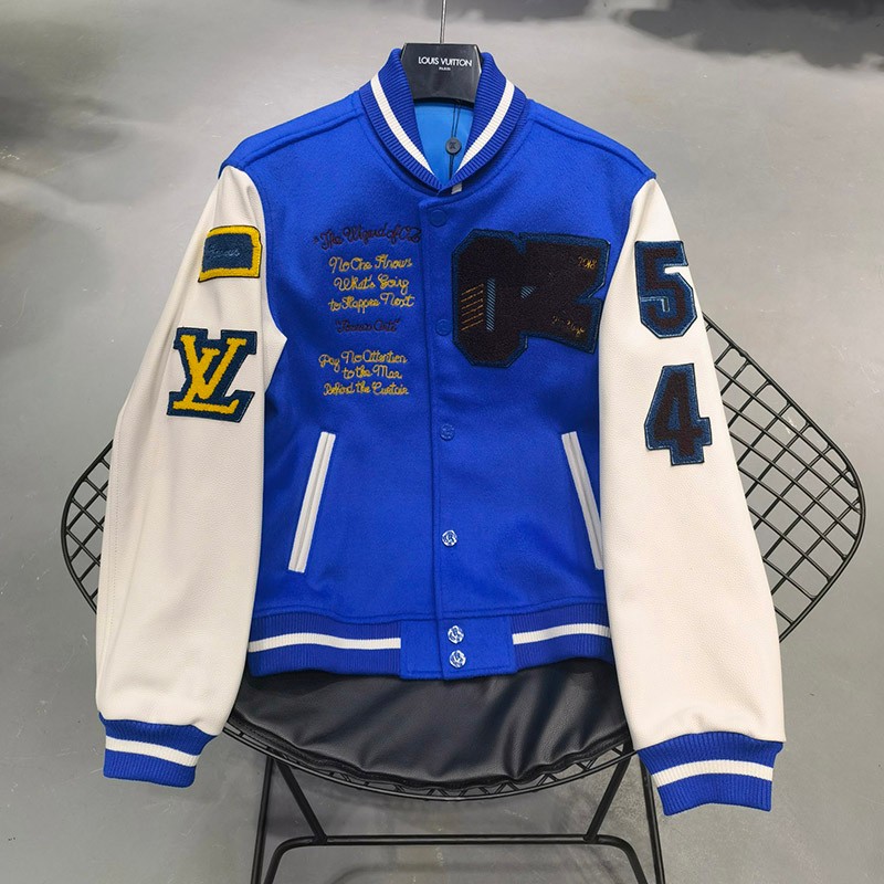 Cute? Louis Vuitton Jacket Replica Varsity Blue Outerwear vuj54274