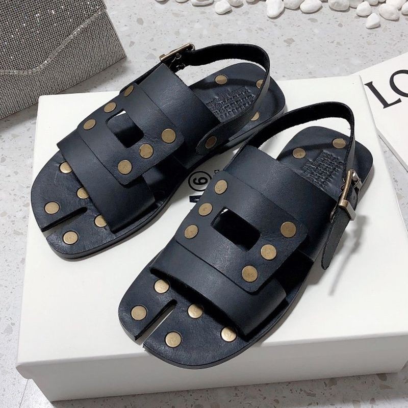 Tracked shipping Maison Margiela Tabi flat sandals replica Max18228