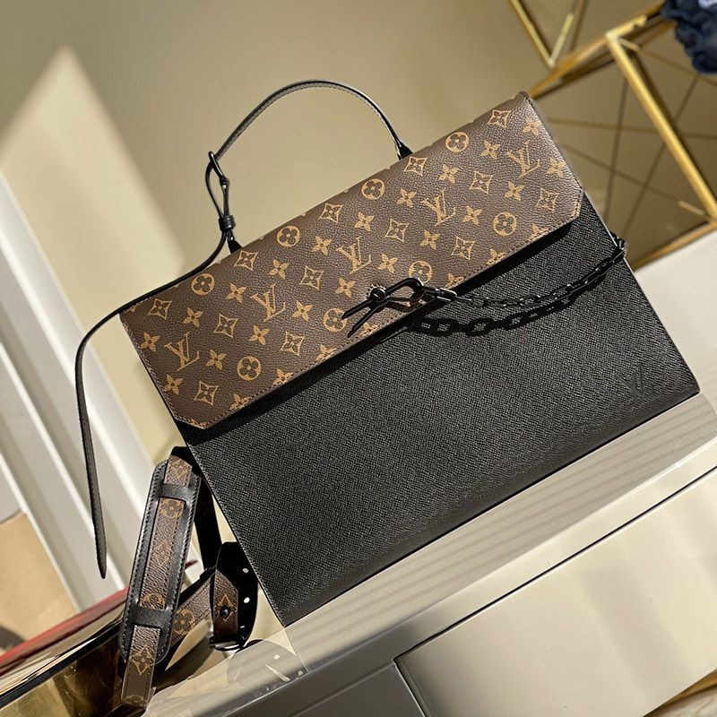 Want it? Super limited edition? [Louis Vuitton] Robusto briefcase replica men's bag M30591