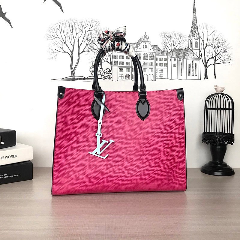 Stylish bag?Louis Vuitton On the Go MM Replica Tote Bag Epi M56229