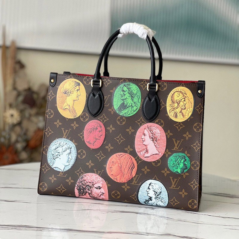 New for Fall/Winter? Louis Vuitton On the Go MM Replica Bag M59245 Tote Bag Monogram Leather