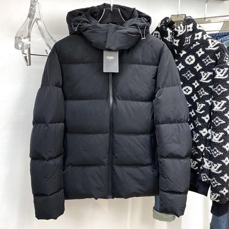 Extremely rare! Fendi Monster down jacket in black fen45103
