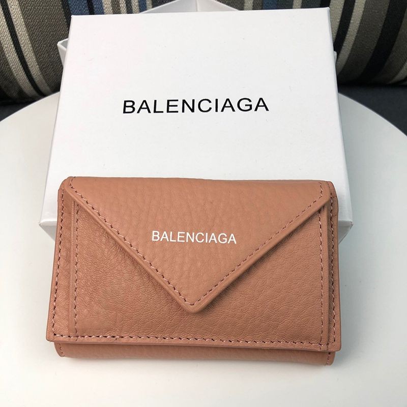 《Very Popular》New Arrival★Balenciaga Copy★Paper Mini Wallet★Tri-fold Wallet 504564DLQ