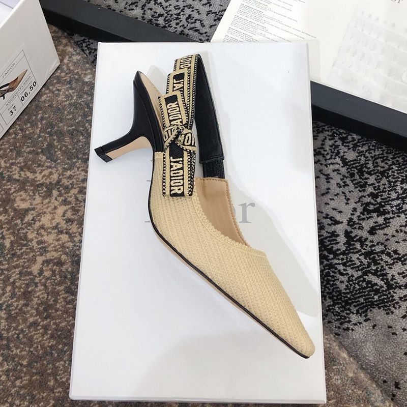 Very popular all over the world? J'adior fake slingback pumps ★ 6.5cm heel beige technical fabric deh00322 J'adior