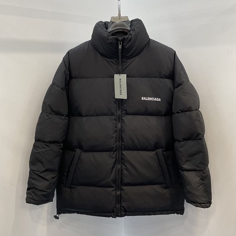 Hard to find Balenciaga replica Balenciaga logo down jacket ★ Technical micro faille black ban82402