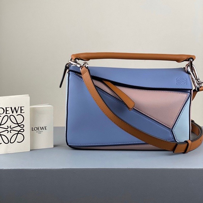 New Spring Collection Loewe Puzzle Bag Replica Tricolor Shoulder Bag lox23047 New Spring Collection Loewe Puzzle Bag Replica Tricolor Shoulder Bag lox23047