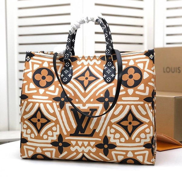 Want it? Ultra-limited? Louis Vuitton On the Go Replica GM Crafty Tote Bag Monogram