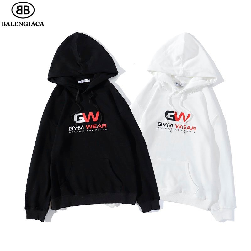 Popular Balenciaga hoodie copy with GEM WEAR logo and hood in two colors bas33427