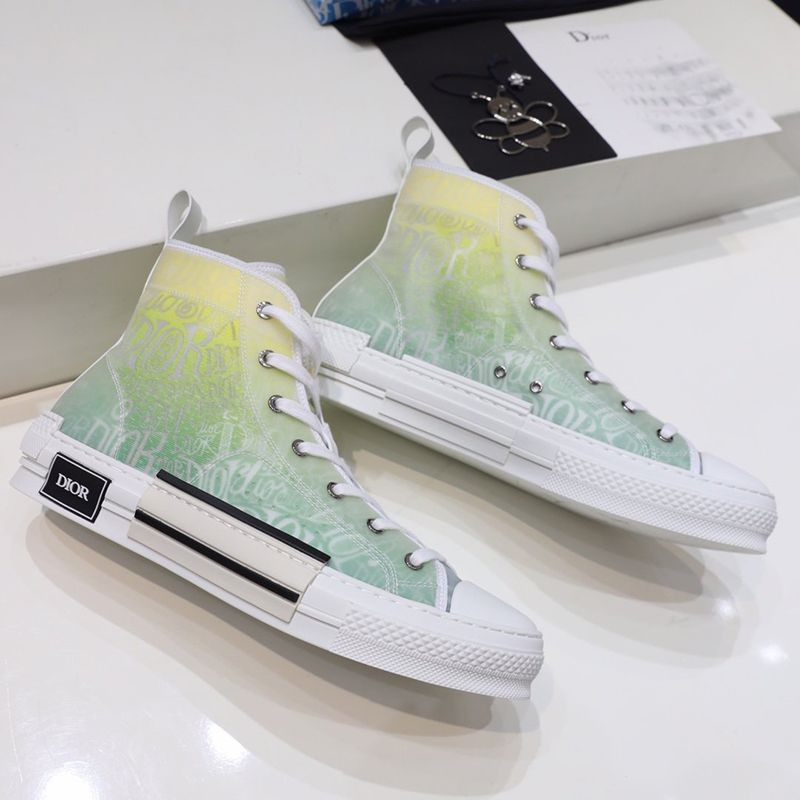 ★Popular in Japan! Dior B23 High Top Sneakers Replica★Printed Canvas dem74259