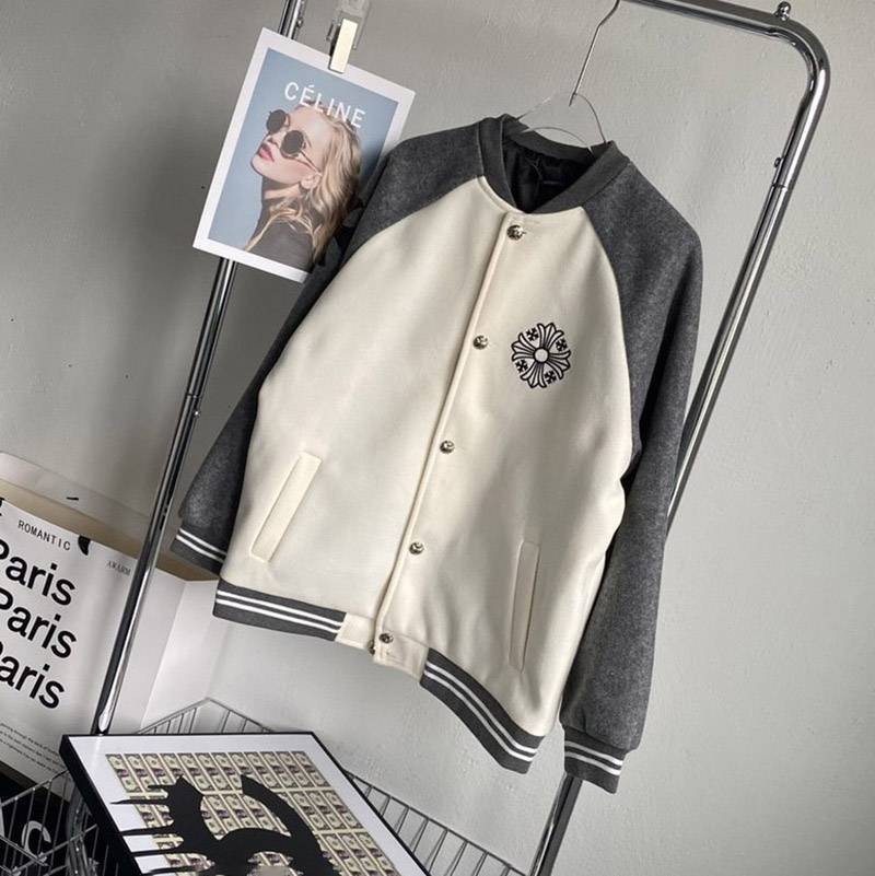Extremely eye-catching! Chrome Hearts Jacket Replica Logo Zip-up Kua21965