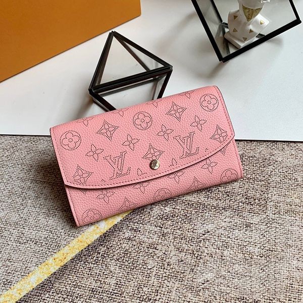 Louis Vuitton Long Wallet Fake Mahina Pink Bi-Fold M60145 Fall/Winter 2021
