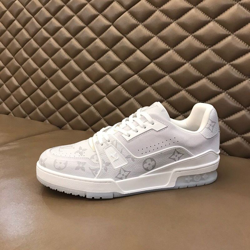 [Tax included] ☆Louis Vuitton★LV Trainer Line Sneakers Replica White vuq77641