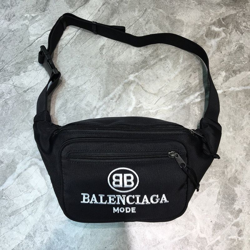 No customs duties [Balenciaga] Explorer Belt Bag Replica BB MODE Black bap58116
