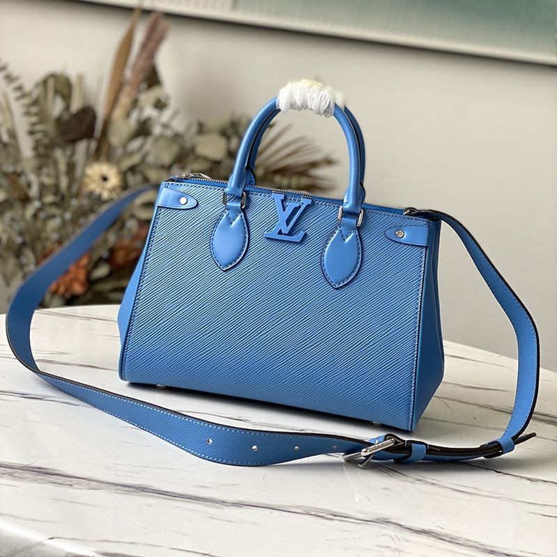 ★Popular in Japan! Louis Vuitton Grenelle Tote PM Replica★Epi Leather Blue M56780