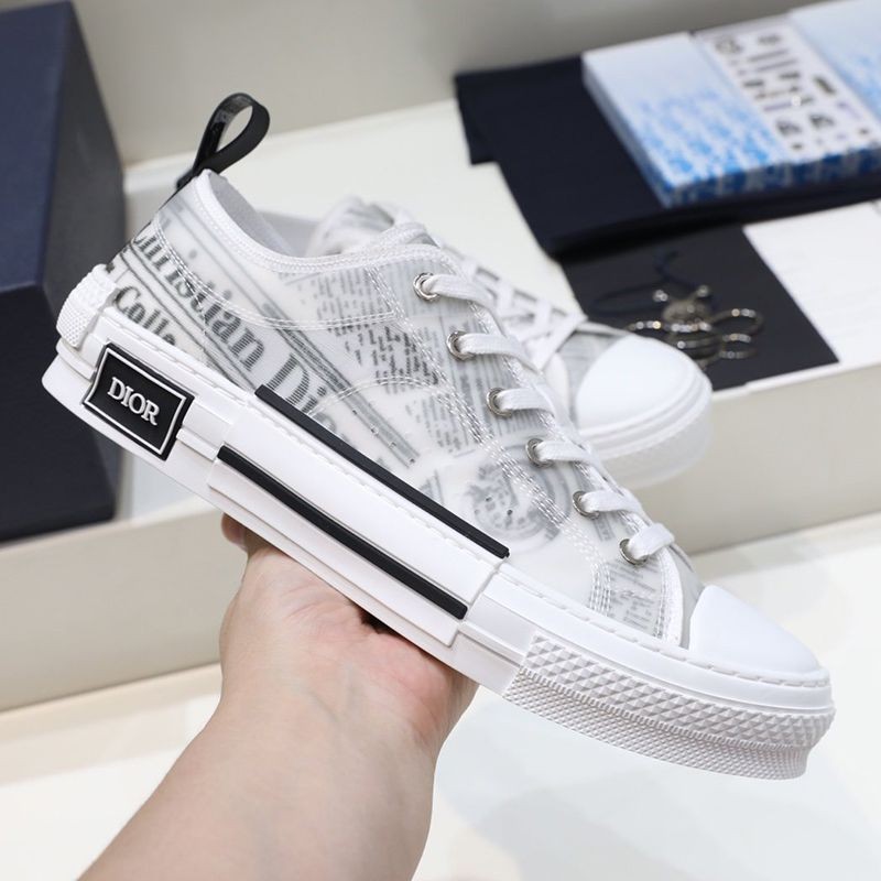 Very popular! Dior replica B23 low-top sneakers ★ Oblique canvas deu69985