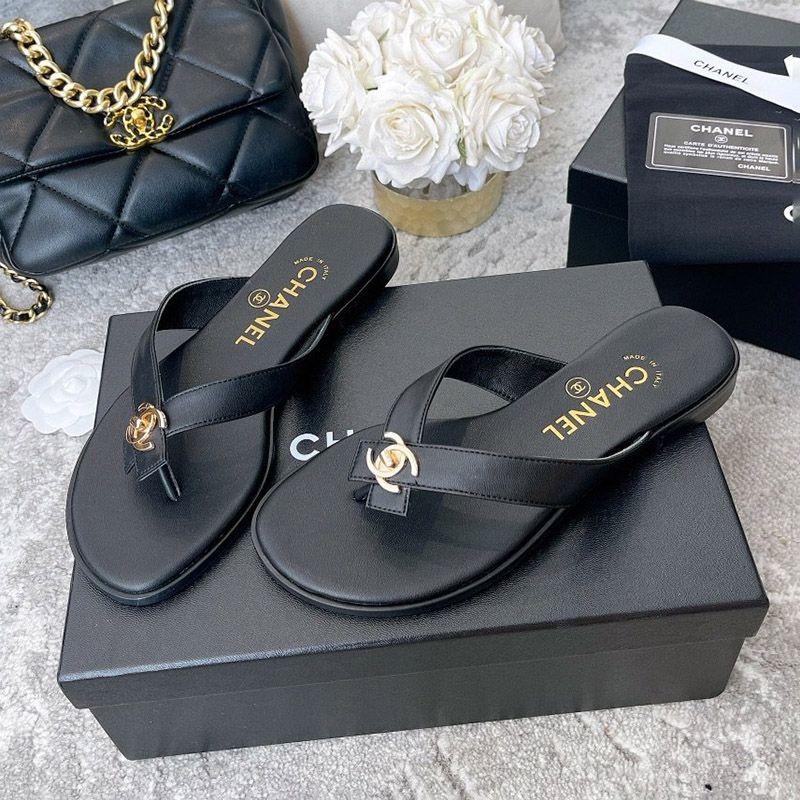 21AW New Arrival Chanel Pearl Coco Mark Sandals Mules Rare Replica shk75363