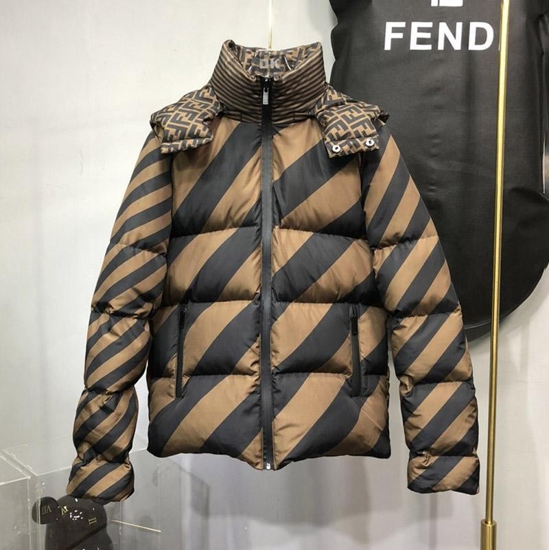 Very popular! Fendi Monster Hooded Down Jacket Replica ☆Can be worn on both sides☆ fec77049