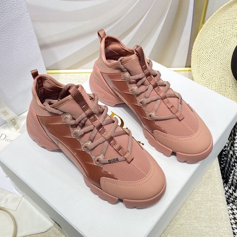 Battle for the Dior D-Connect Replica Sneakers ★ Red Technical Fabric KCK222NGG_S12U