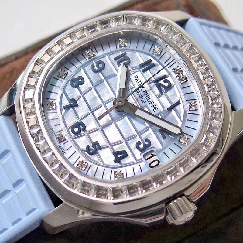 Patek Philippe Replica Aquanaut Luce Light Blue Stainless Steel PAB27463