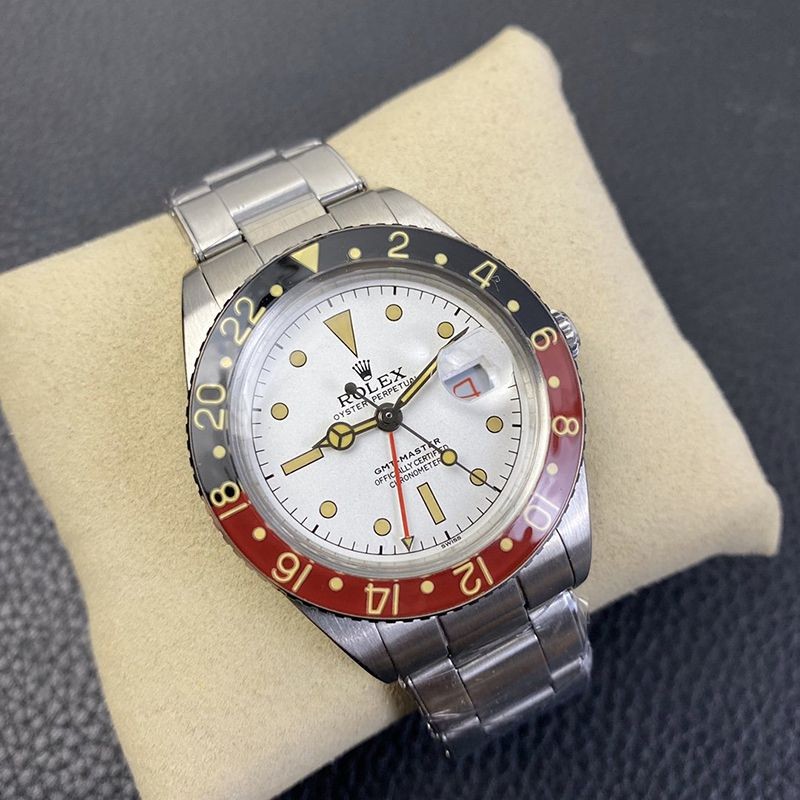 Rolex Replica GMT Master Automatic Stainless Steel Men's White 2836