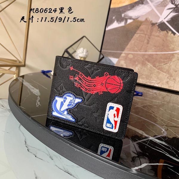 Louis Vuitton Wallet Replica ★NBA Portefeuille Multiple M80624