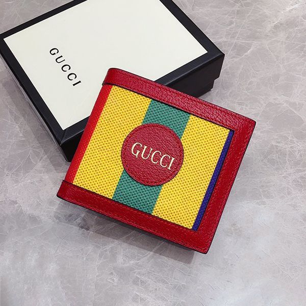 [Gucci] Striped Canvas Coin Wallet Replica gg210820069