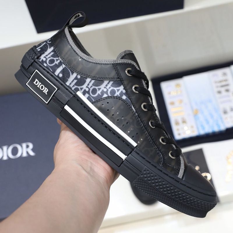 Free shipping Dior replica B23 low top sneakers ★ Oblique canvas del80539